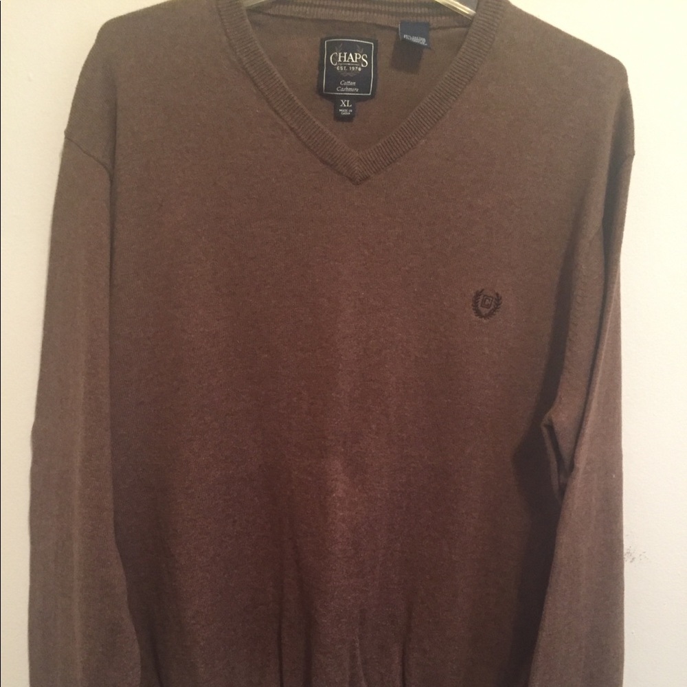 Chaps Long Sleeve V-Neck Sweater